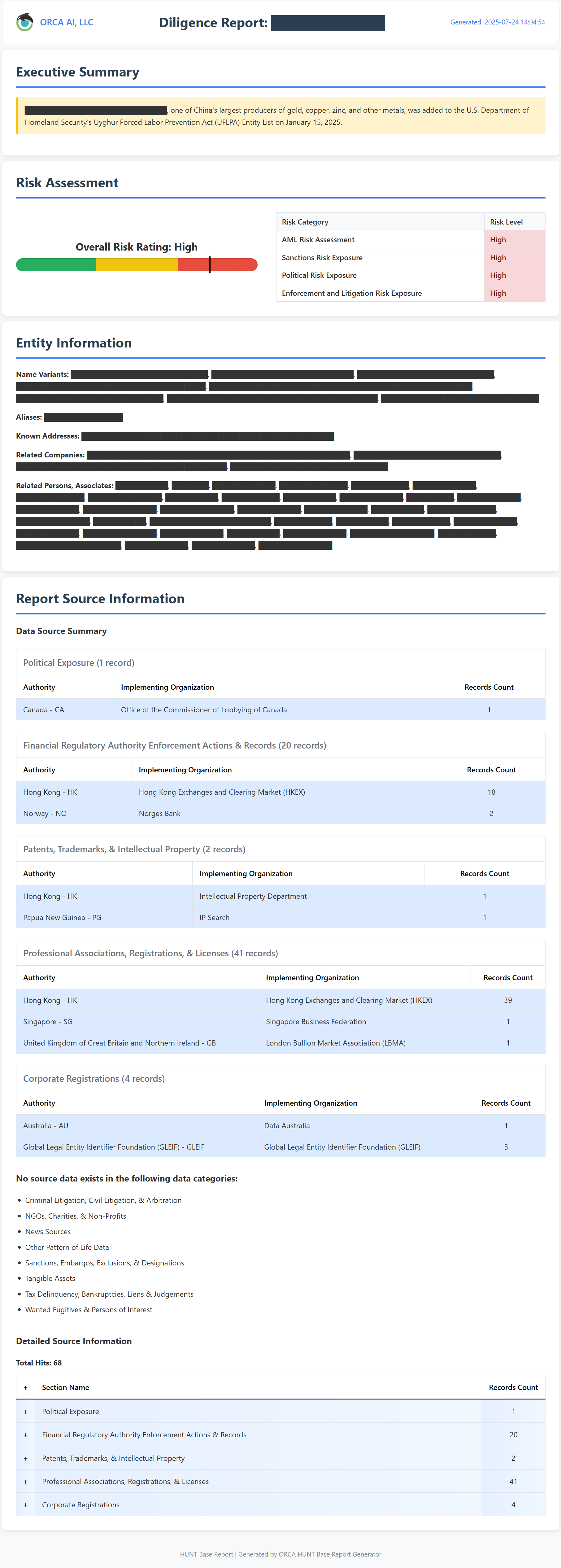 ORCA AI Diligence Report - Full Size